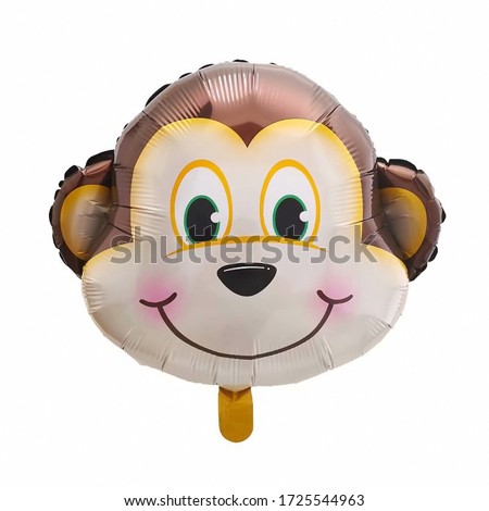 balloon in the form of a monkey's head

