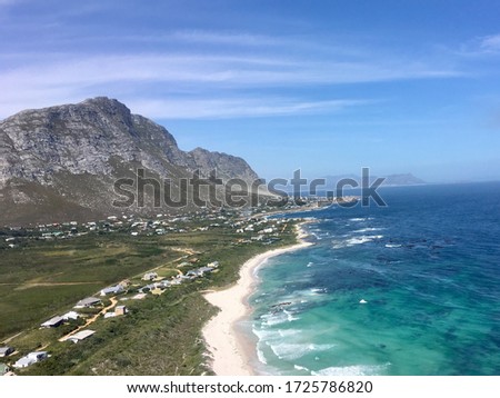 Betty’s Bay South Africa aerial picture helicopter fire fighting