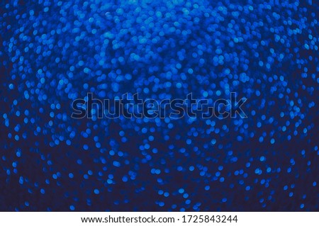 Abstract Dark Blue Bokeh Background