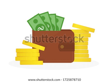 Icon with investment for banner design. Diagram, graph growth. con for banner design. Stock vector. Diagram, graph growth.