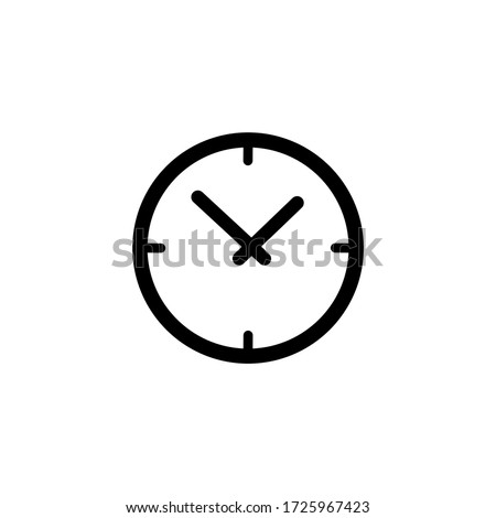 Clock icon vector. Time icon symbol illustration Royalty-Free Stock Photo #1725967423