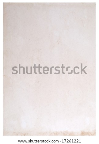 old paper great as a background isolated on white