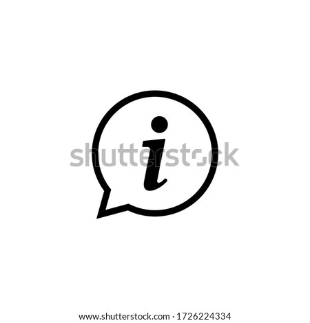 Information icon vector. Faq and details icon symbol Royalty-Free Stock Photo #1726224334