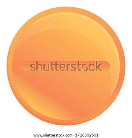 Pill icon. Cartoon of pill vector icon for web design isolated on white background
