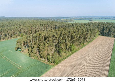 Landscape with fields in northern Germany