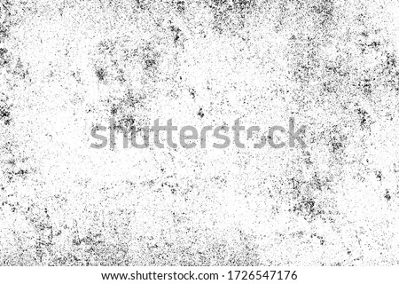 Grunge background black and white. Monochrome texture. Vector pattern of cracks, chips, scuffs. Abstract vintage surface Royalty-Free Stock Photo #1726547176