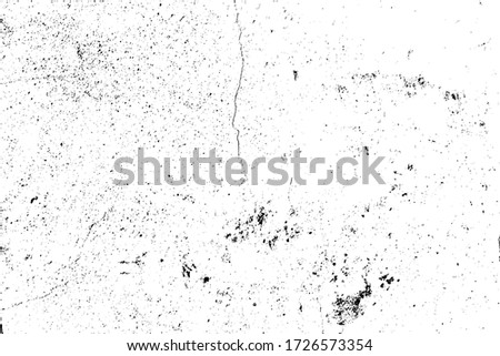 Black white plaster on cement gypsum painted wall. Wreck exterior city facade. Coarse grunge, worn blocks background.Uneven overlay surface of stone structure.Retro washed shabby texture for 3d design