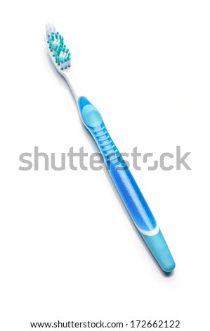 Toothbrush isolated top view Royalty-Free Stock Photo #172662122