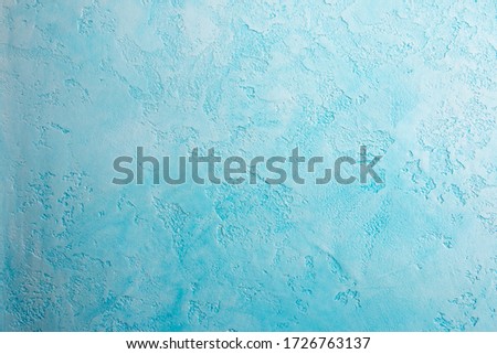 Blue background, decorative stucco texture 