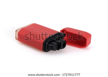 Gas lighter isolated on a white background