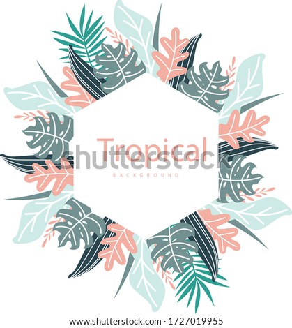 Summer Sale Tropical Background Vector