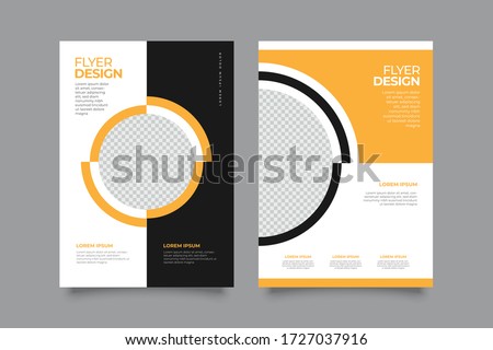 Corporate Creative Business Flyer brochure design, size A4 template, creative leaflet, trend cover geometric, agency flyer Royalty-Free Stock Photo #1727037916