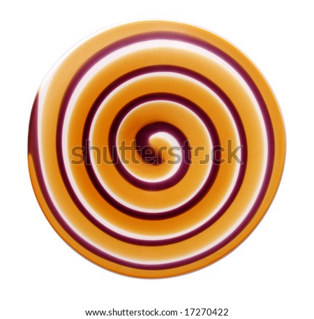 colourful spiral on white background, abstract