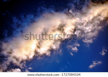 Beautiful Sky Clouds  Abstract Photography with sunshine ray