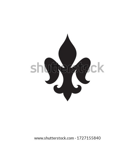 Fleur de Lis Heraldic Icon In Trendy  Design Vector Eps 10