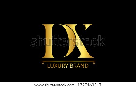 The letters D and X Combined Icon Logo Templates. DX Initial Vector Design Element For Download
