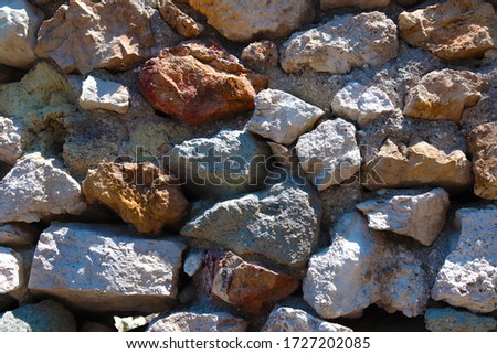 historic stone wall background - Historical places Royalty-Free Stock Photo #1727202085