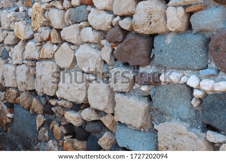 historic stone wall background - Historical places Royalty-Free Stock Photo #1727202094