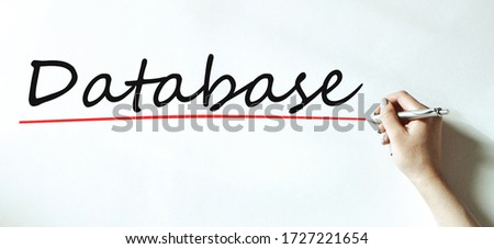 Human hand writing word database