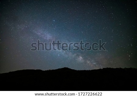 The milky way that shines beautifully in the night sky.
