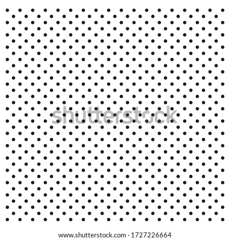 seamless black and white polka dots pattern very editable color Royalty-Free Stock Photo #1727226664