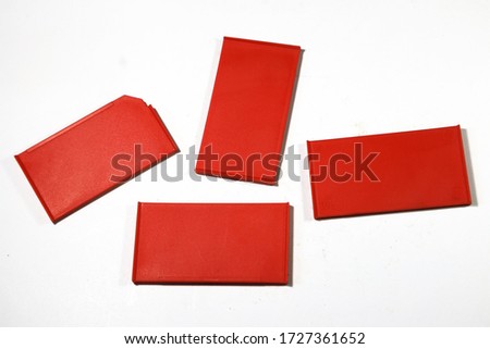 Red plastic for toolbox divider