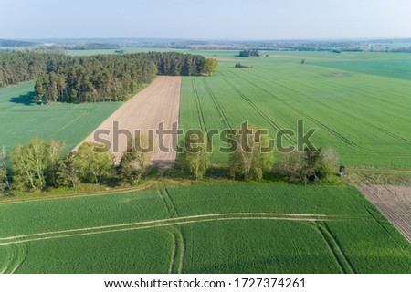 Landscape with fields in northern Germany