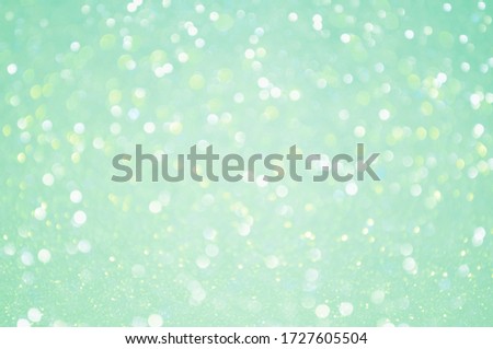 Abstract Light Green Bokeh Background