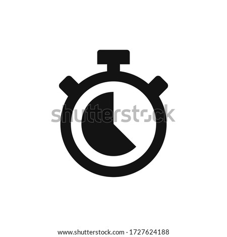 Stopwatch icon vector. Timer sign Royalty-Free Stock Photo #1727624188