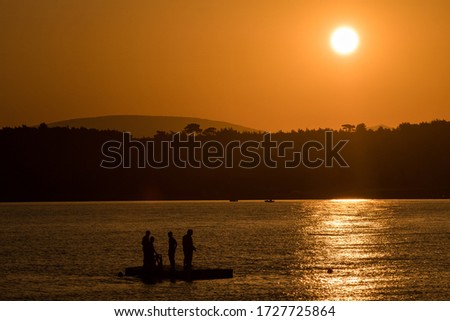 Sunset in Seferihisar, Sigacik Beach
