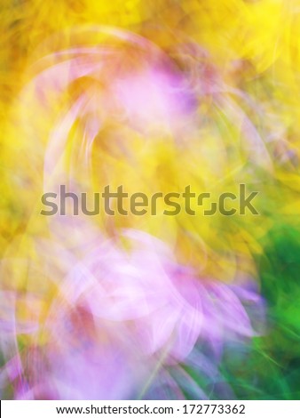 Dance of flowers, Photo art, bright Colorful light streaks abstract background, Effect of movement