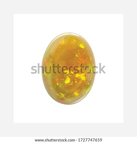 Diamond Ethiopian Opal Shape Gemstone