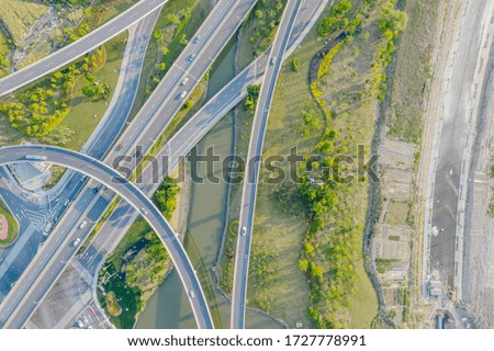overpass with highway in hangzhou china