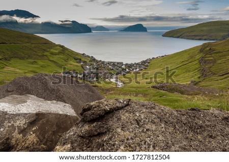 View over Krivik in the Faroe Islands.