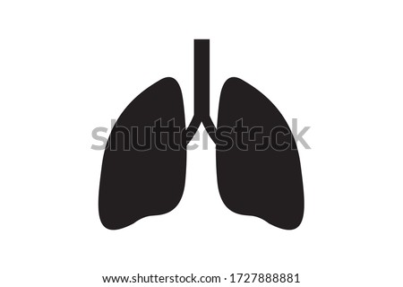 lung icon a vector design illustration  Royalty-Free Stock Photo #1727888881