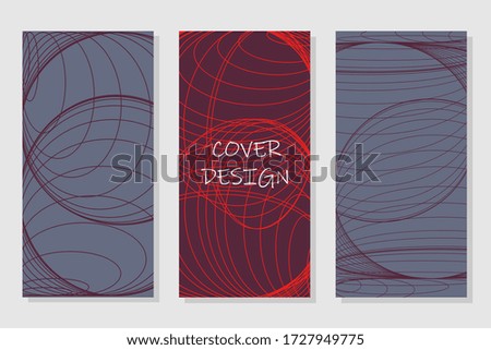  Leaflet cover presentation abstract geometric background. Multipurpose template with cover. Trendy minimalist flat geometric design. Square format.
