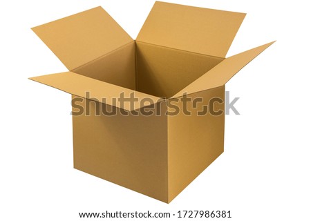 cardboard package consignment transport box