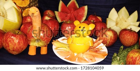 A Picture of Indian Fruit Decoration.