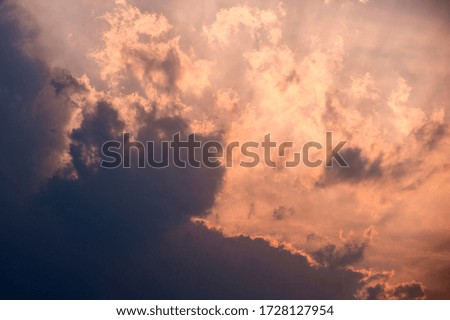 Dark cloud background just before sunset