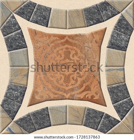Stone Tiles Design for Parking and Floor Area