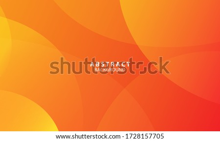 Minimal geometric background. Orange elements with fluid gradient. Dynamic shapes composition. Eps10 vector Royalty-Free Stock Photo #1728157705