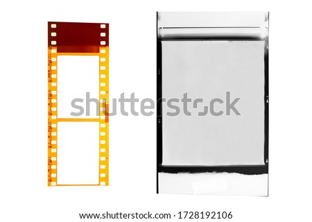  (35,120 mm.) film collections frame.With white space.film camera.