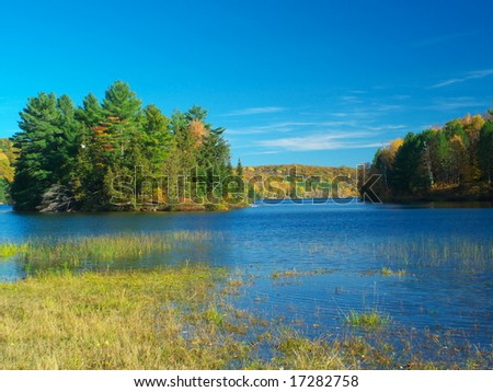 Philippe lake in Gatineau Park, Hull, Canada