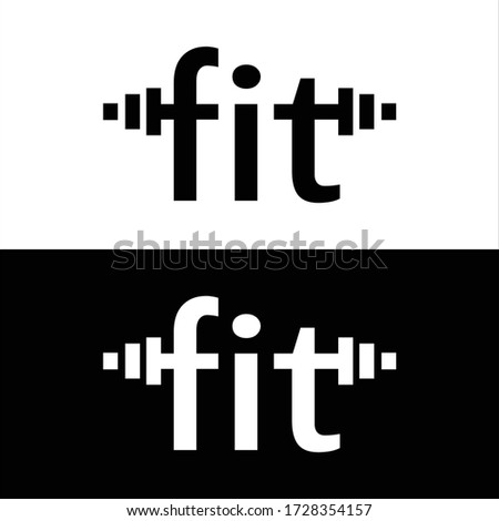 Letter FIT logo design template. 