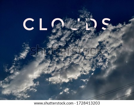 IMAGE OF CLOUDS CAPTURED AND EDITED