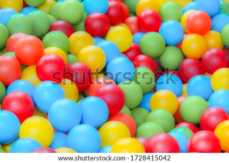 Color plastic ball for kids