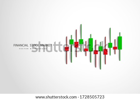 Stock market or forex trading business graph chart for financial investment concept. Business presentation for your design.