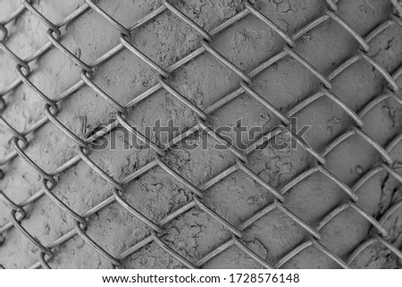 Metal mesh on the post. textured background