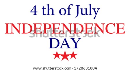 4 th of july independece day icon . Independence day illustration. Vector