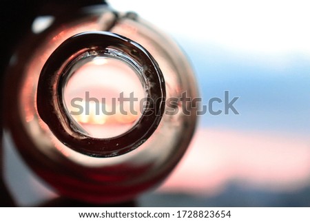 View inside of a bottle